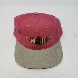 Vintage Competitve Strapback Sunwashed Canvas Baseball Hat Cap Mens OS Rare Kati